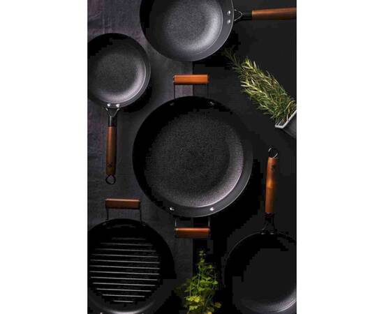 Вок MasterPro Odin, 24 см (BGMP-3818), Колір: чорний, Тип: сковорода вок, Форма: кругла, Діаметр (см): 24, зображення 3
