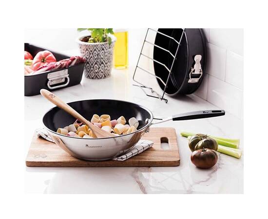 Вок MasterPro Smart, 28 см (BGEU-3770), Колір: срібний, Тип: сковорода вок, Форма: кругла, Діаметр (см): 28, зображення 2