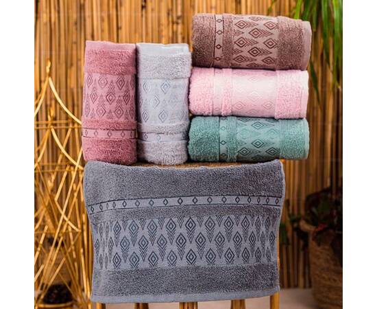 Набір рушників IzziHome Rhombus 70х140 6 шт (607683), Колір: набір різних кольорів, Розмір: 70x140, зображення 4