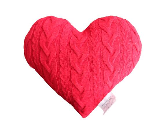 Подушка в'язана декоративна Серце Прованс (028324), зображення 2