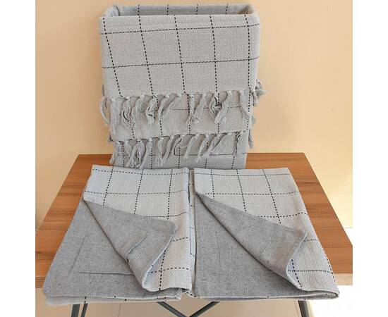 Покрывало вязаное 240х260 с наволочками 50х70 Cri Zeron (19860), Цвет: серый, Размер: 240x260, изображение 4