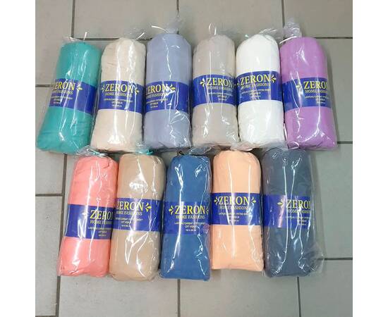 Простынь на резинке трикотажная 180х200 Cappuccino Zeron (20006), Цвет: капучино, Тип: простыни на резинке, Размер: 180x200, изображение 2