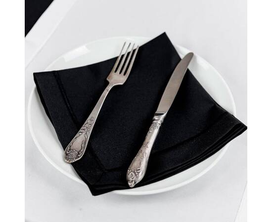 Салфетка 40х40 Kelly черная Прованс (032892), Тип: салфетки, Цвет: черный, Форма скатерти: квадратная, Размер: 40x40, изображение 3