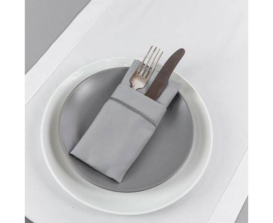 Салфетка 40х40 Kelly серая Прованс (032890), Тип: салфетки, Цвет: серый, Форма скатерти: квадратная, Размер: 40x40, изображение 3