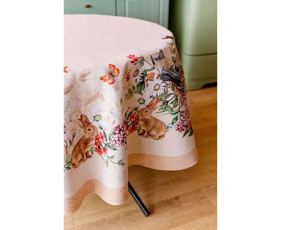 Скатертина кругла Alicia D-140 Прованс (026071), Тип: скатертини, Основний колір: бежевий, Форма скатертини: кругла, Розмір: Ø140, зображення 5