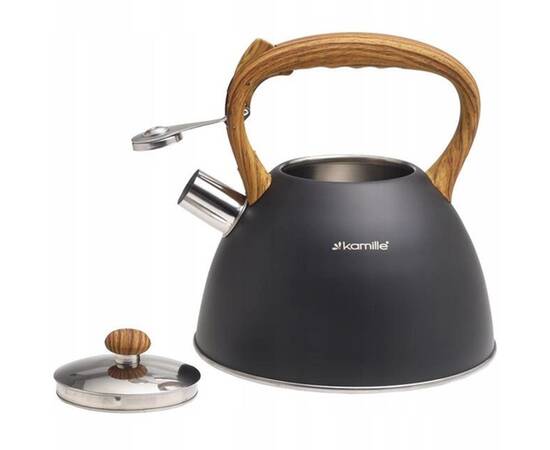 Чайник 3л зі свистком Kamille (854), зображення 2