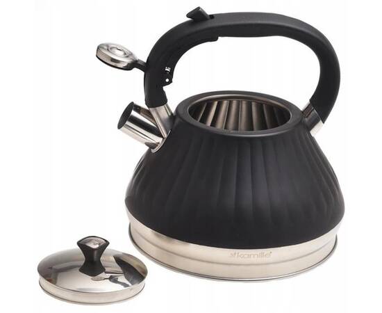 Чайник 3л зі свистком Kamille (858), зображення 2