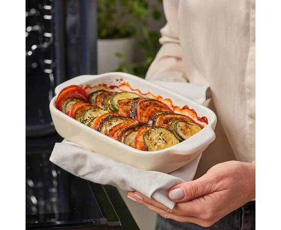 Форма для випічки з кришкою KitchenAid керамогранітна, 6,5 х15, 5х26 см 0,9 л, кремовий колір (CC006105-001), зображення 3