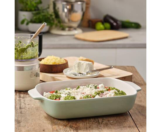 Форма для випічки з кришкою KitchenAid керамогранітна, 8,8 х24, 8х40, 4 см 3,8 л, фісташковий колір (CC007426-001), зображення 5