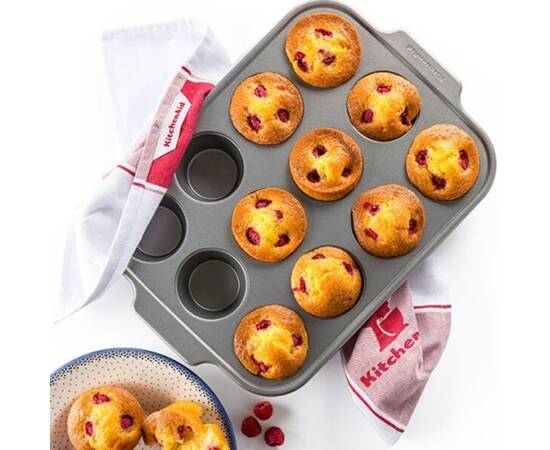 Форма для випікання мафінів KitchenAid, 41х28х4 см на 12 шт (CC003296-001), зображення 2