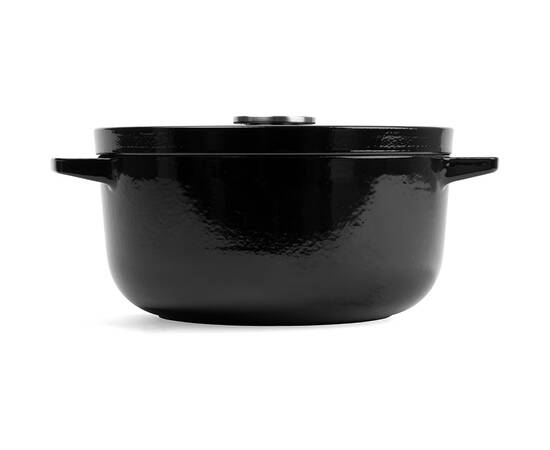 Каструля чавунна з кришкою KitchenAid, 26 см 5,2 л, чорна (CC006061-001), Тип: каструля, Об'єм: 5,2 л, Колір: чорний, зображення 2