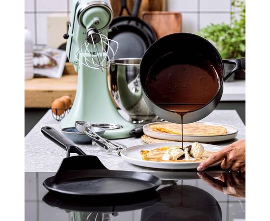 Сковорода для блинов KitchenAid CFA, 24 см с керамическим покрытием (CC005680-001), Цвет: черный, Тип: сковорода для блинов, Форма: круглая, Диаметр (см): 24, изображение 3