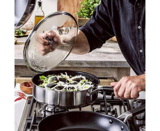 Сотейник з кришкою KitchenAid CSS, 26 см 3,6 л з керамічним покриттям (CC005704-001), зображення 3