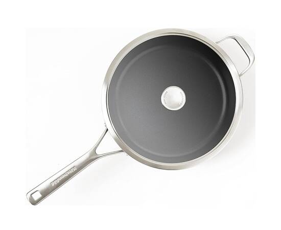 Сотейник с крышкой KitchenAid FHA, 28 см с керамическим покрытием (CC005697-001), Цвет: черный, Тип: сотейник, Форма: круглая, Диаметр (см): 28, изображение 2