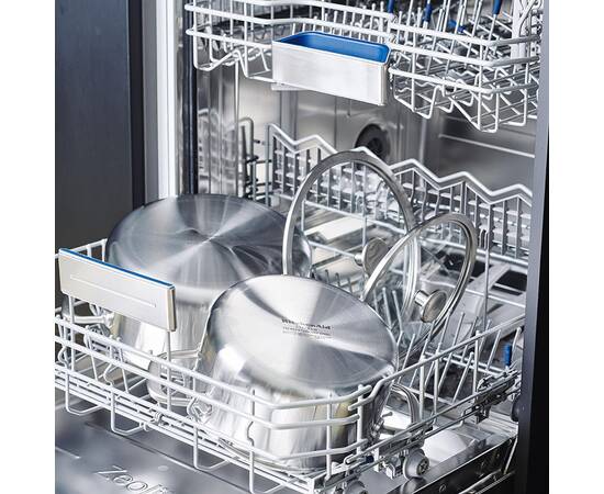 Сотейник с крышкой KitchenAid MSS, 24 см 3,1 л (CC003251-001), Цвет: серебряный, Тип: сотейник, Форма: круглая, Диаметр (см): 24, изображение 3