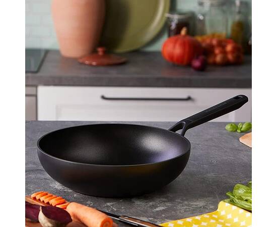 Вок KitchenAid CFA, 28 см з керамічним покриттям (CC003294-001), Колір: чорний, Тип: сковорода вок, Форма: кругла, Діаметр (см): 28, зображення 2