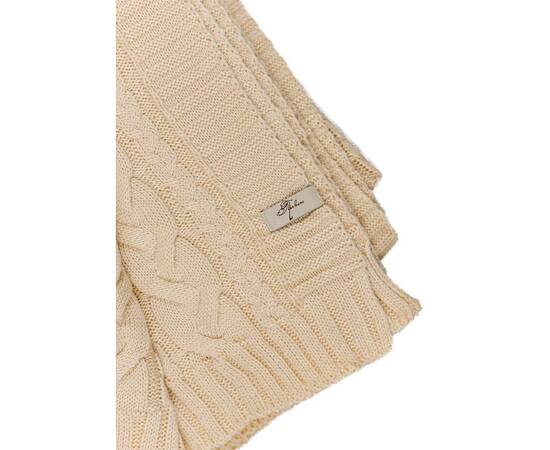 Плед 130х170 Hit Kosa-01 кремовий Прованс (033720), Основний колір: кремовий, Розмір: 130x170, зображення 3