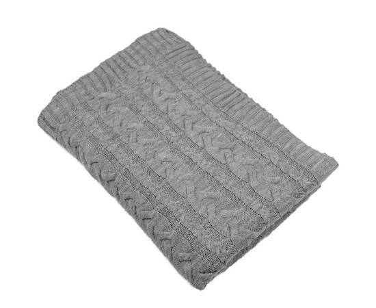 Плед 130х170 Hit Kosa-01 сірий Прованс (033721), Основний колір: сірий, Розмір: 130x170, зображення 2
