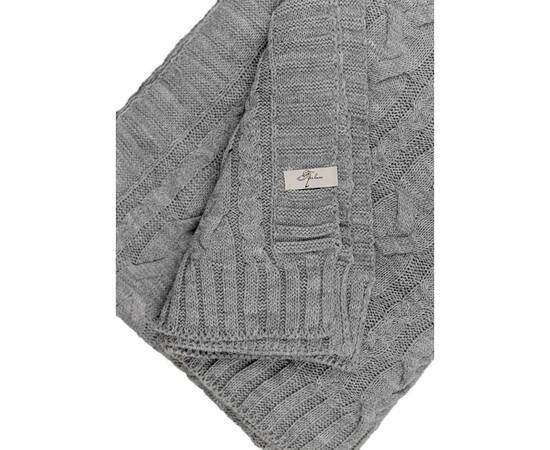 Плед 130х170 Hit Kosa-01 сірий Прованс (033721), Основний колір: сірий, Розмір: 130x170, зображення 3