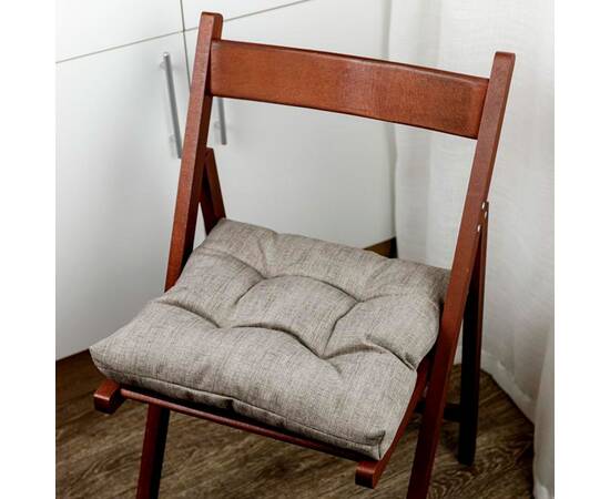 Подушка на стілець 40х40 FIESTA сіра Прованс (33514), Колір: сірий, Розмір: 40x40, зображення 2