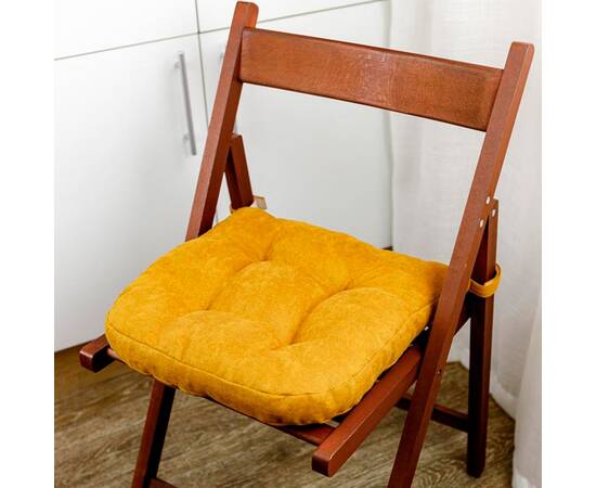 Подушка на стілець 40х40 LUIS Гірчична Прованс (33798), Колір: гірчичний, Розмір: 40x40, зображення 2