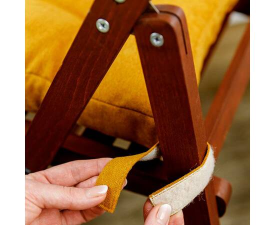Подушка на стілець 40х40 LUIS Гірчична Прованс (33798), Колір: гірчичний, Розмір: 40x40, зображення 4
