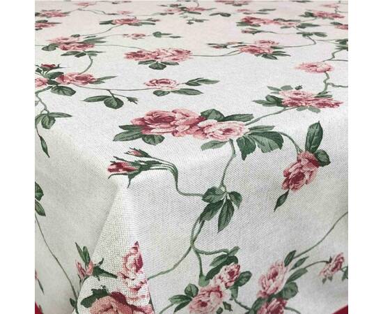 Скатерть с кантом Глорія Квіти 136х136 Прованс (014642), Тип: скатерти, Цвет: розовый, Форма скатерти: квадратная, Размер: 136x136, изображение 2