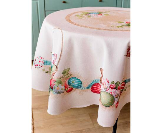 Скатертина кругла D-180 Веснянка Прованс (034149), Тип: скатертини, Основний колір: коричневий, Форма скатертини: кругла, Розмір: Ø180, зображення 3