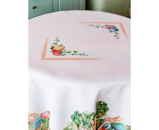 Скатерть круглая D-136 Галявина Прованс (034135), Тип: скатерти, Цвет: зеленый, Форма скатерти: круглая, Размер: Ø136, изображение 2