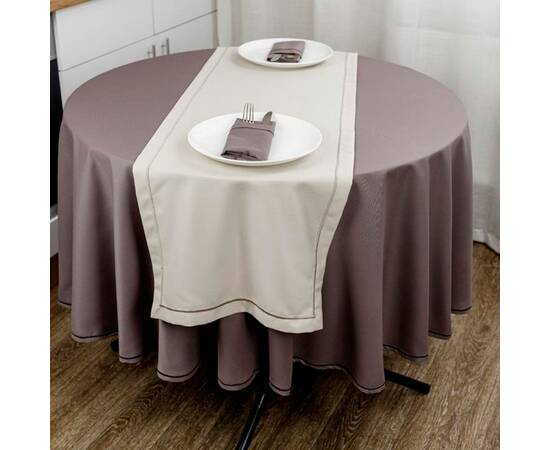 Скатерть круглая D-180 Kelly капучино Прованс (033169), Тип: скатерти, Цвет: коричневый, Форма скатерти: круглая, Размер: Ø180, изображение 3
