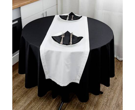 Скатерть круглая D-180 Kelly черная Прованс (033163), Тип: скатерти, Цвет: черный, Форма скатерти: круглая, Размер: Ø180, изображение 3