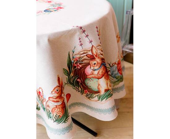 Скатертина овальна 135х240 Злагода Прованс (034187), Тип: скатертини, Основний колір: коричневий, Форма скатертини: овальна, Розмір: 135x240, зображення 2