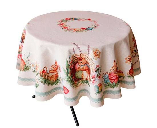 Скатертина овальна 135х240 Злагода Прованс (034187), Тип: скатертини, Основний колір: коричневий, Форма скатертини: овальна, Розмір: 135x240, зображення 4