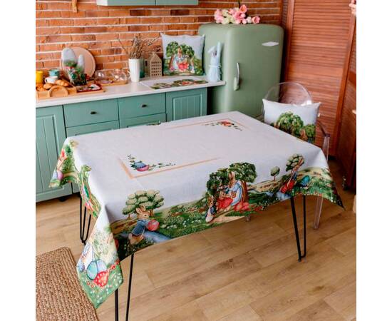 Скатерть 135х300 Галявина Прованс (034109), Тип: скатерти, Цвет: зеленый, Форма скатерти: прямоугольная, Размер: 135x300, изображение 2