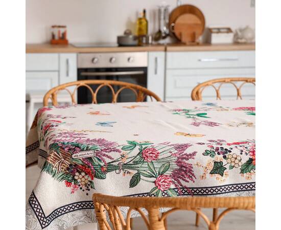 Скатертина 135х350 Лавандове поле Прованс (034315), Тип: скатертини, Основний колір: бузковий, Форма скатертини: прямокутна, Розмір: 135x350, зображення 4