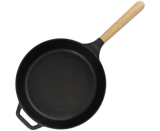 Сковорода чавунна 280х60 мм зі знімною ручкою, зі скляною кришкою NEXT Brizoll (N2861-P-6), Колір: чорний, Тип: сковорода, Форма: кругла, Діаметр (см): 28, зображення 3