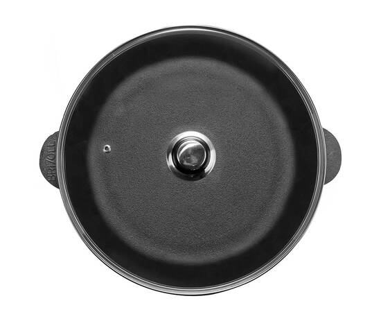 Сковорода чугунная со стеклянной крышкой 300х60 мм Monolith Brizoll (M3060U-6), Цвет: черный, Тип: сковорода, Форма: круглая, Диаметр (см): 30, изображение 3