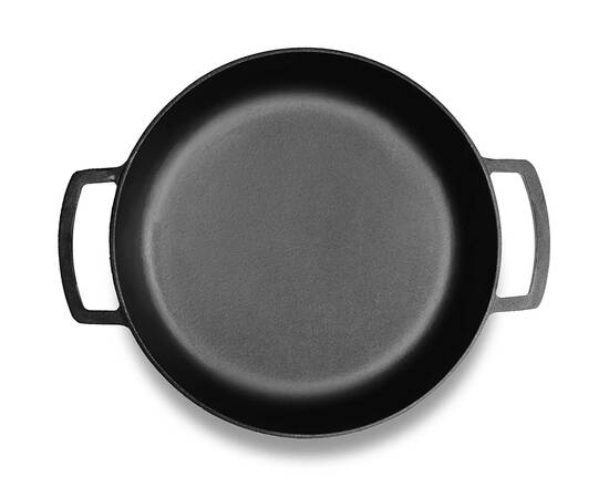 Сковорода чугунная с чугунной крышкой- сковородой 360х80 мм Monolith Brizoll (M3680U-2), Цвет: черный, Тип: сковорода, Форма: круглая, Диаметр (см): 36, изображение 2