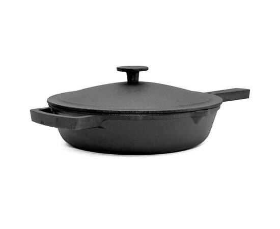 Сковорода чугунная с литой ручкой и чугунной крышкой 260х60 мм Monolith Brizoll (M2660P-1), изображение 2