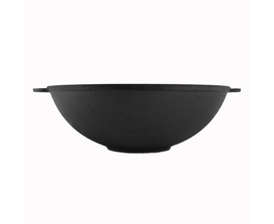 Сковорода чугунная WOK с чугунной крышкой 3,7 л 280х96 мм Brizoll (W28-1), Цвет: черный, Тип: сковорода вок, Форма: круглая, Диаметр (см): 28, изображение 4