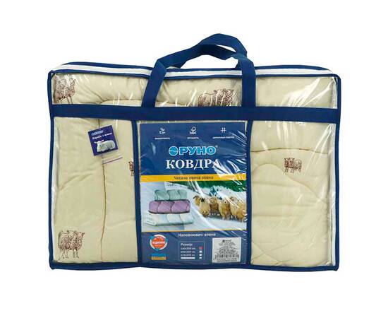 Ковдра 172х205 вовняна мікрофайбер (зима) Руно (316.52ПШК+У_Sheep), Сезонність: зимова, Розмір: 172x205, зображення 4