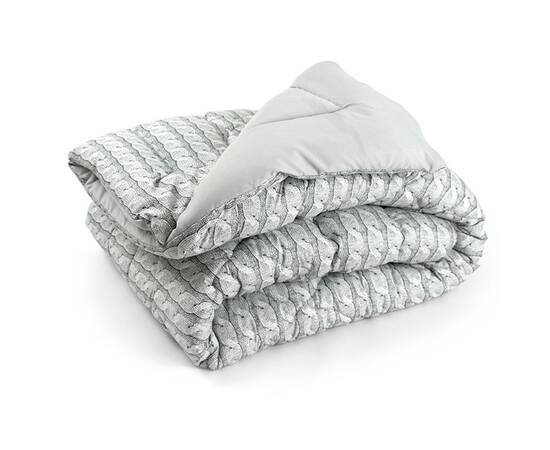 Ковдра 172х205 силіконова поліестер Руно (Р316.52_Grey Braid), Сезонність: зимова, Розмір: 172x205, зображення 3