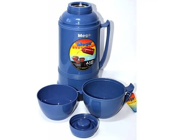 Термос ЕТ190, 1,9 л Mega (0717040381906BLUE), зображення 2