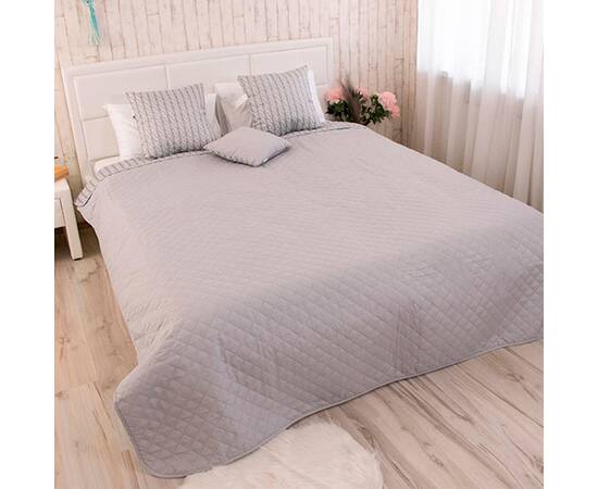 Покрывало 150х212 микрофайбер Grey Braid Руно (Р360.52_Grey Braid), Цвет: серый, Размер: 150x212, изображение 3