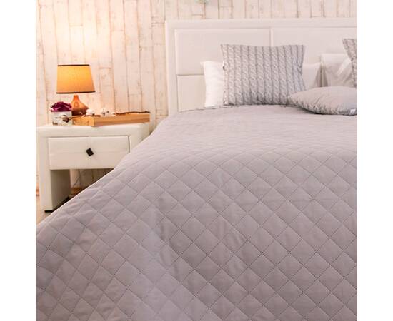 Покрывало 150х212 микрофайбер Grey Braid Руно (Р360.52_Grey Braid), Цвет: серый, Размер: 150x212, изображение 4