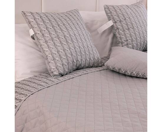 Покрывало 150х212 микрофайбер Grey Braid Руно (Р360.52_Grey Braid), Цвет: серый, Размер: 150x212, изображение 5