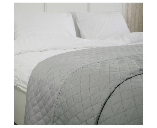 Покривало 150х212 Grey сірий + світло сірий Руно (360.52У_Grey_1), Основний колір: сірий, Розмір: 150x212, зображення 3