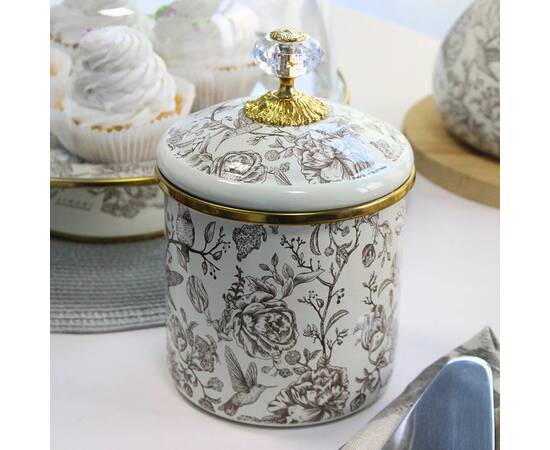 Банка для сипучих продуктів BIRD Elmani з кришкою 12x12 см 1,25 л (763-039), зображення 2