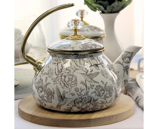 Чайник емальований BIRD Elmani з кришкою 2,2 л (763-045), зображення 3