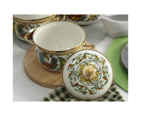 Кастрюля эмалированная VITALY Elmani с крышкой 1,5 л, 14 см (763-019), Тип: кастрюля, Объем: 1,5 л, Цвет: желтый, изображение 4